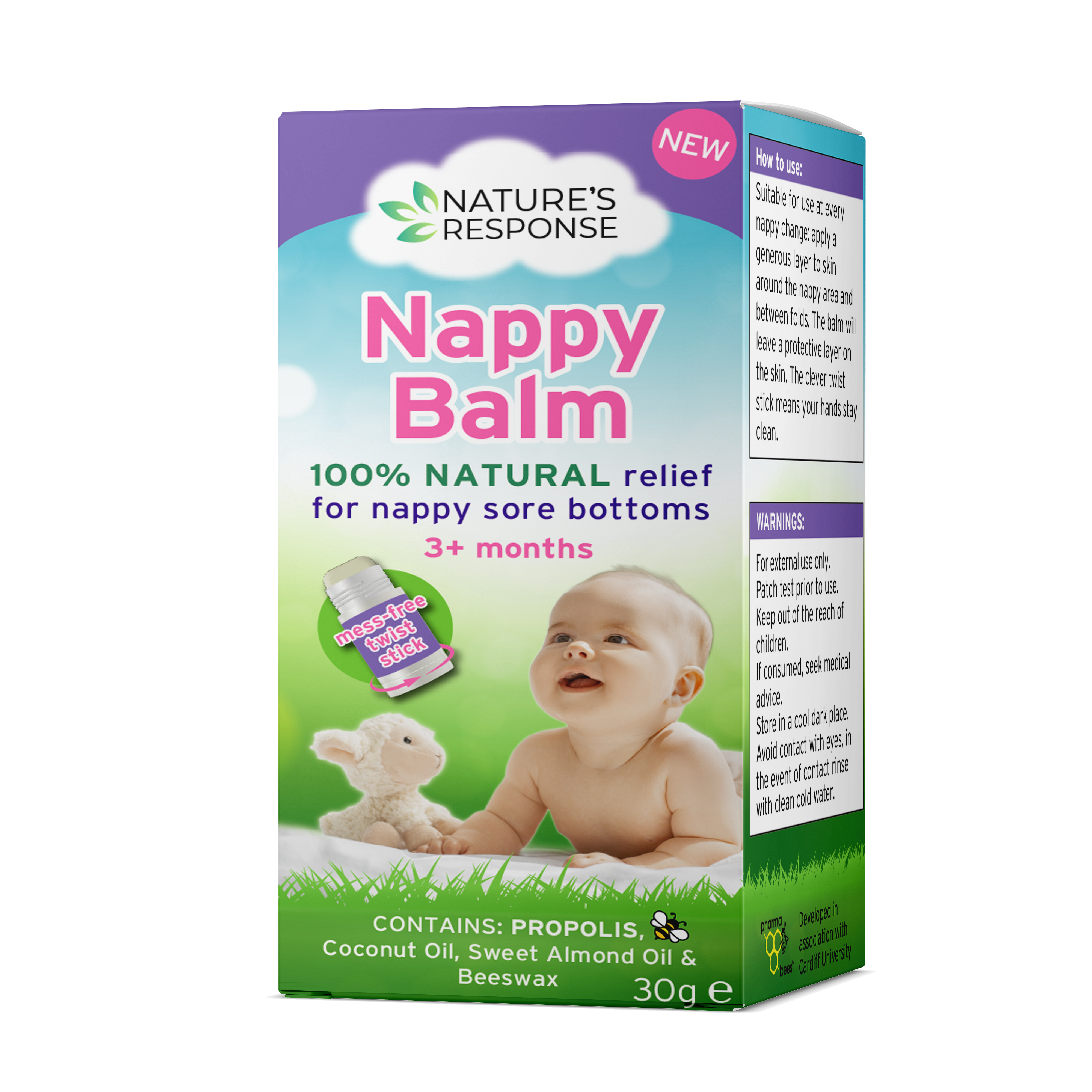 Nature's Response Balsamo Per Pannolini 30g: Naturale E Lenitivo Contro Le Irritazioni Da Candida